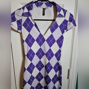 H&M Argyle Shirt Dress